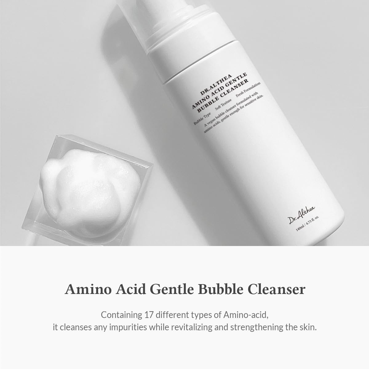 Dr.Althea Amino Acid Gentle Bubble Cleanser 140 ml - Image 2