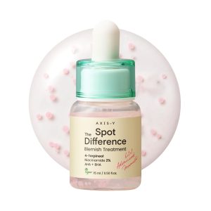 axis-y-spot-the-difference-blemish-spot-treatment-4-terpineol-2-niacinamide-aha-bha-soothes-breakouts-skin-barrier-repair-vegan-korean-skin-care-face-serum-15ml