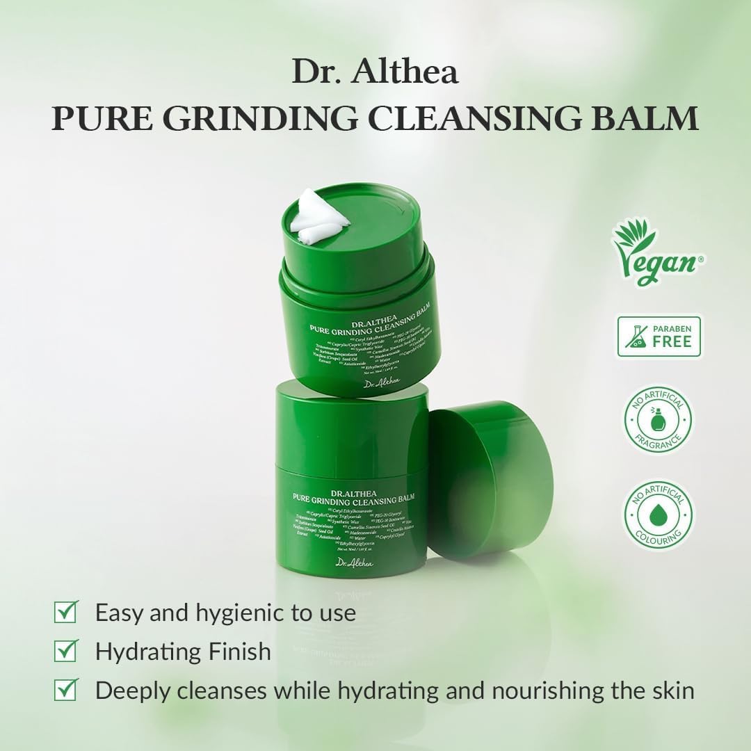 Dr.Althea Pure Grinding Cleansing Balm | Hygenic One-Step Makeup Remover with Madecassoside | Non-Greasy Sorbet Texture | Gentle, Soothing for All Skin Types | Korean Vegan Skincare 50 ml - Image 2
