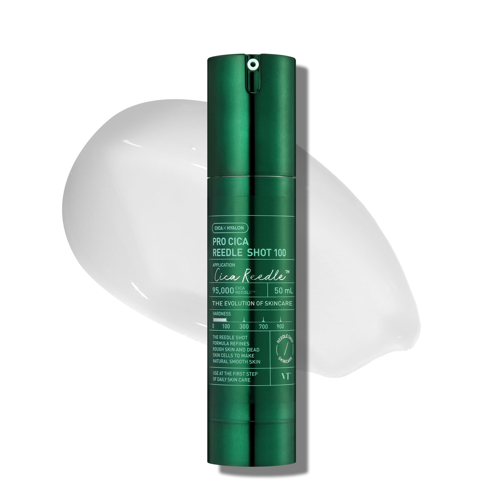 VT COSMETICS Pro Cica Reedle Shot 100, Centella Asiatica Microneedling Serum, Cica Exosome, Soothing, Hyaluronic Acid, Soft Skin, Glass Skin, Korean Skincare Booster (50ml)