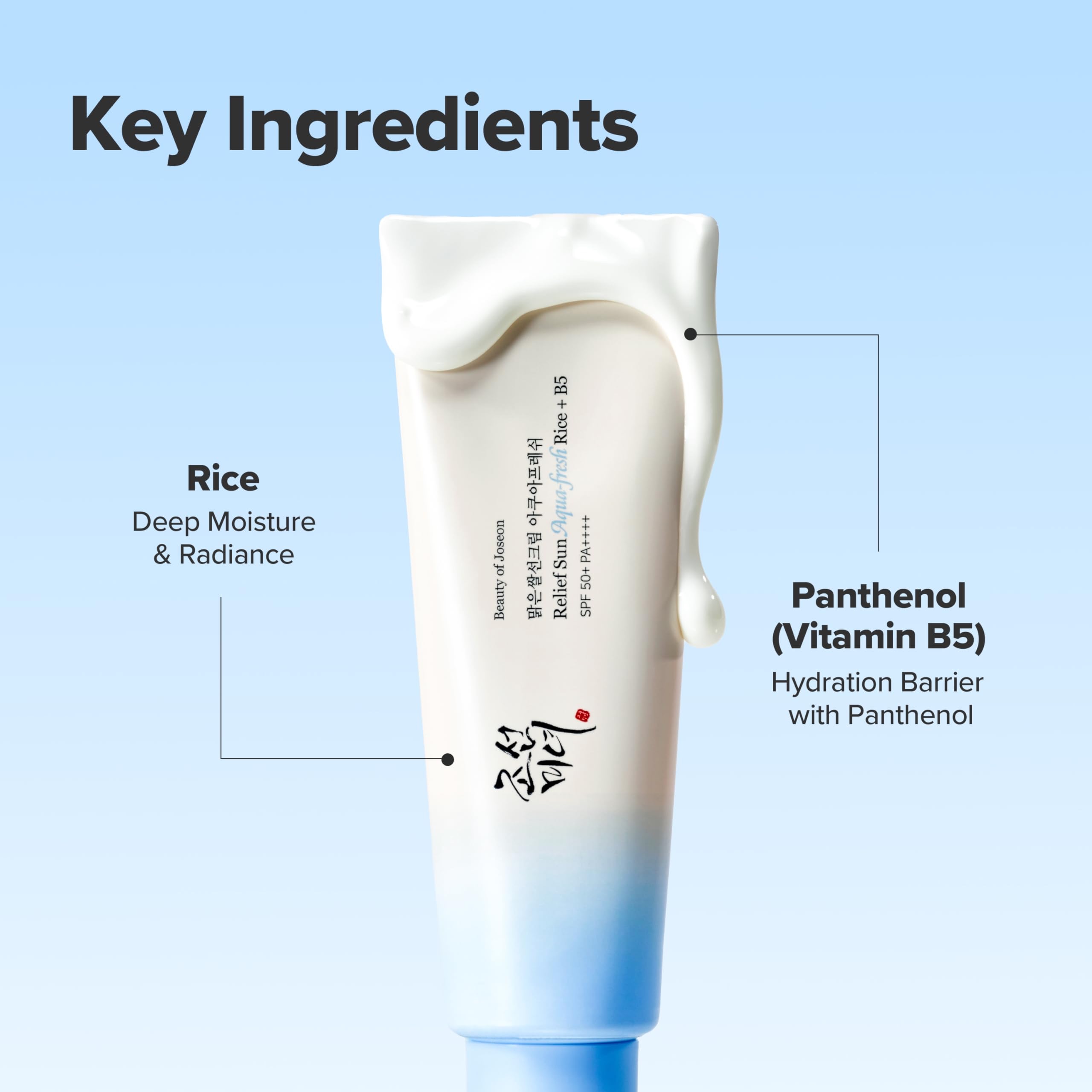 Beauty of Joseon Relief Sun Aqua-Fresh Sunscreen Rice + Panthenol SPF 50+ PA++++ Lightweight Daily UV Protector for Acne-Prone Sensitive Skin Korean skincare for Men and Women (50ml) - Image 5