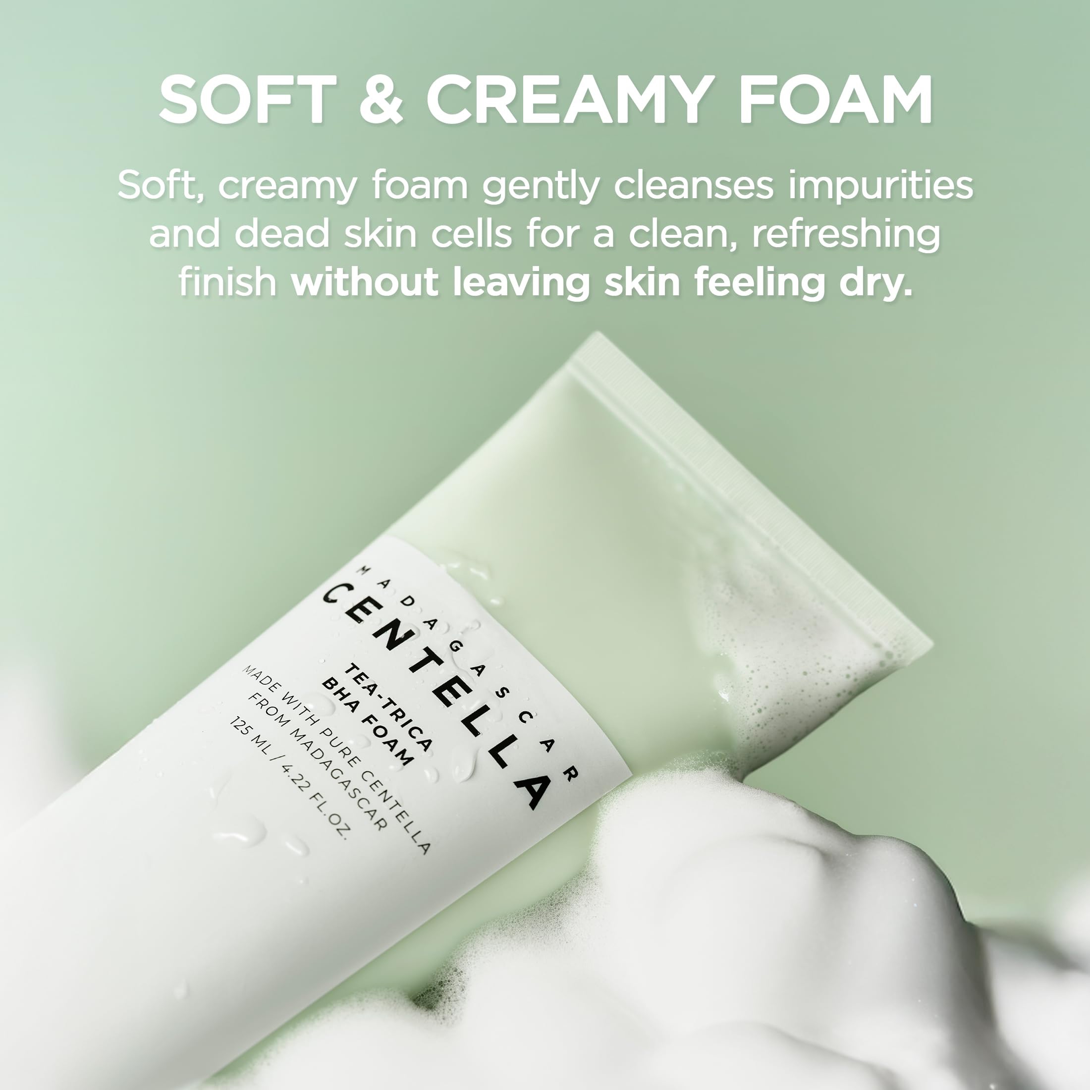 SKIN1004 Madagascar Centella Tea-Trica Bha Foam 125ml - Image 6