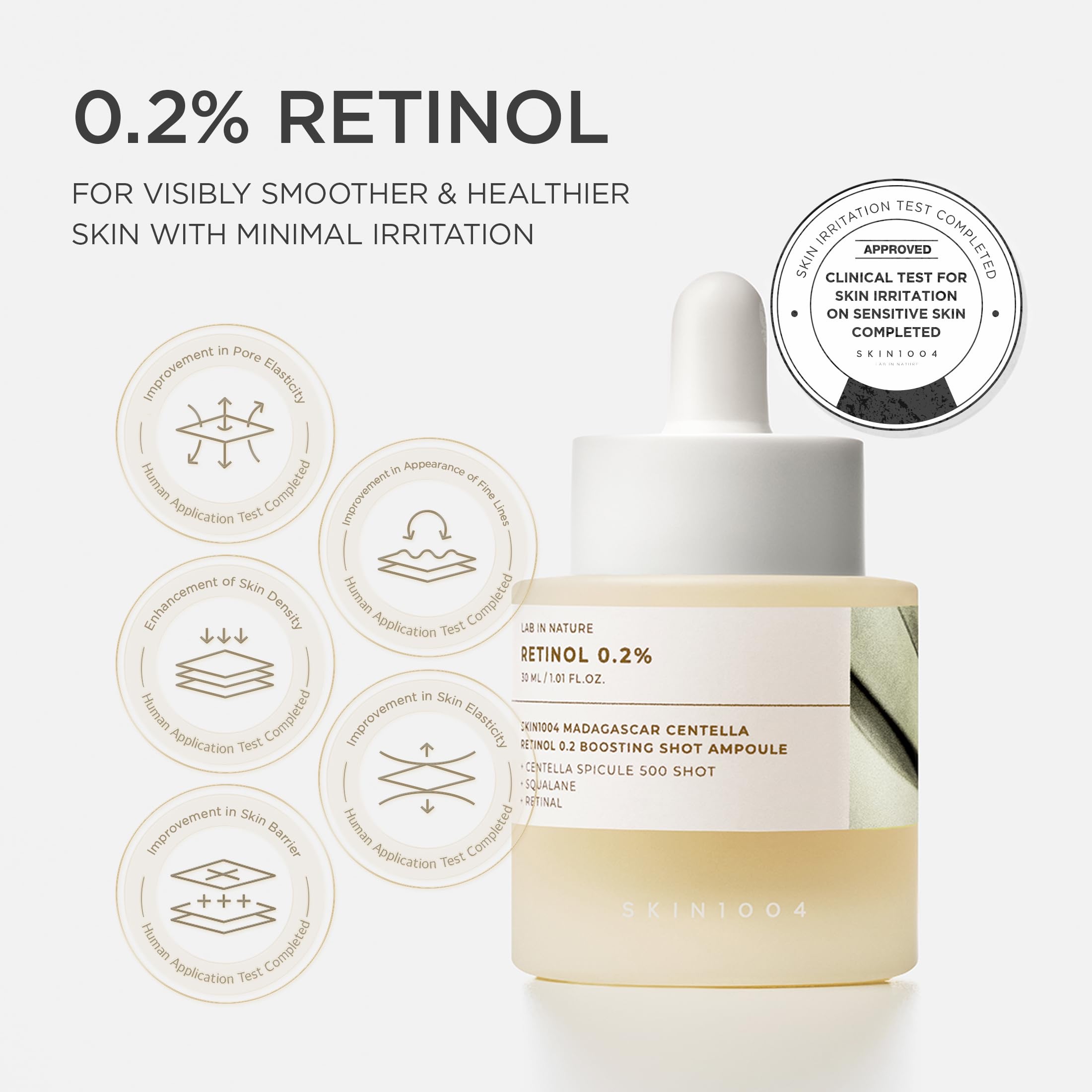 SKIN1004 Madagascar Centella Retinol 0.2 Boosting Shot Ampoule 30 ml - Image 4