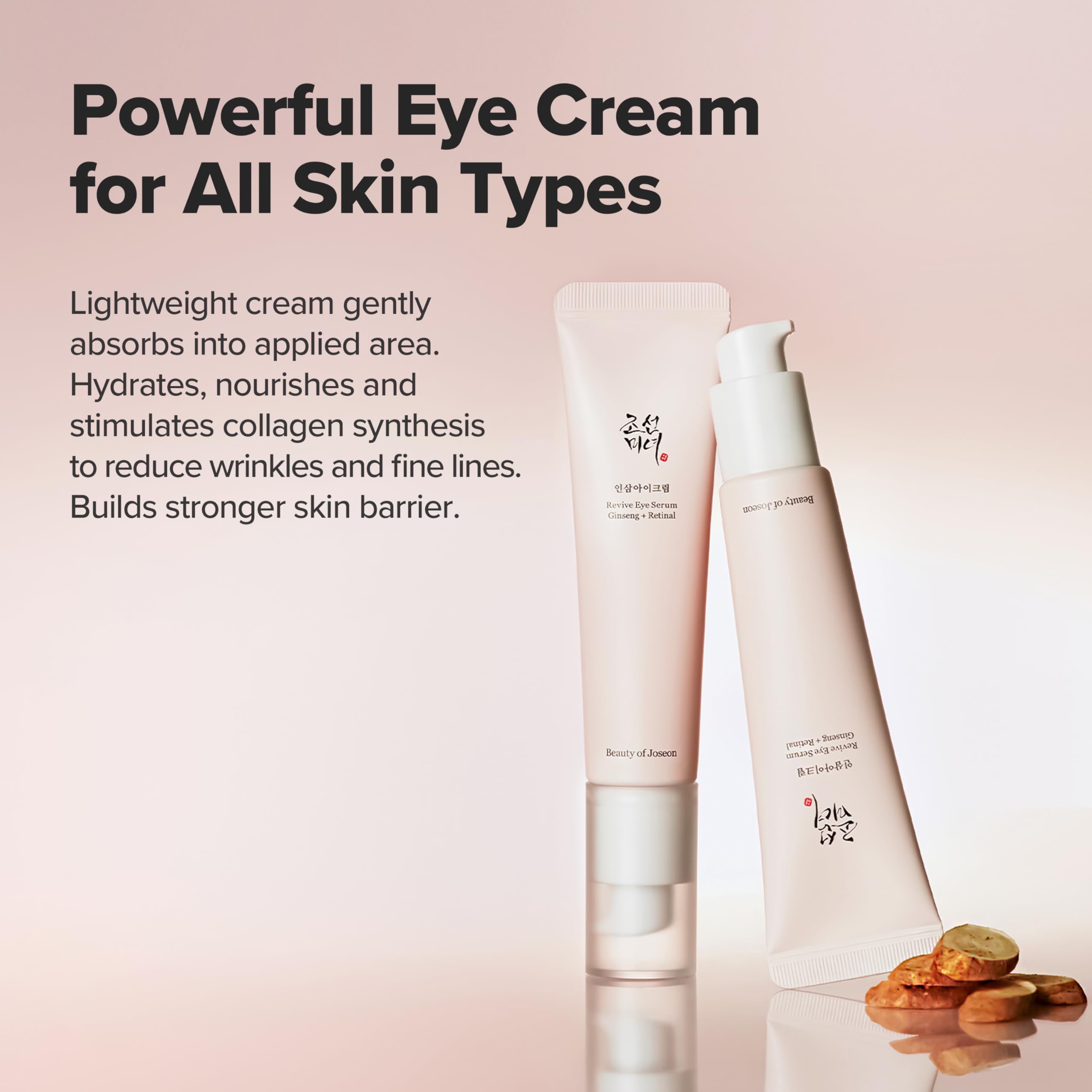 Beauty of Joseon Revive Eye Serum with Ginseng Retinal Niacinamide Korean Eye Cream for Fine Lines, Dark Spots Correcting Puffy Eyes for Face Korean Skincare For Men and Women 30ml - Image 3