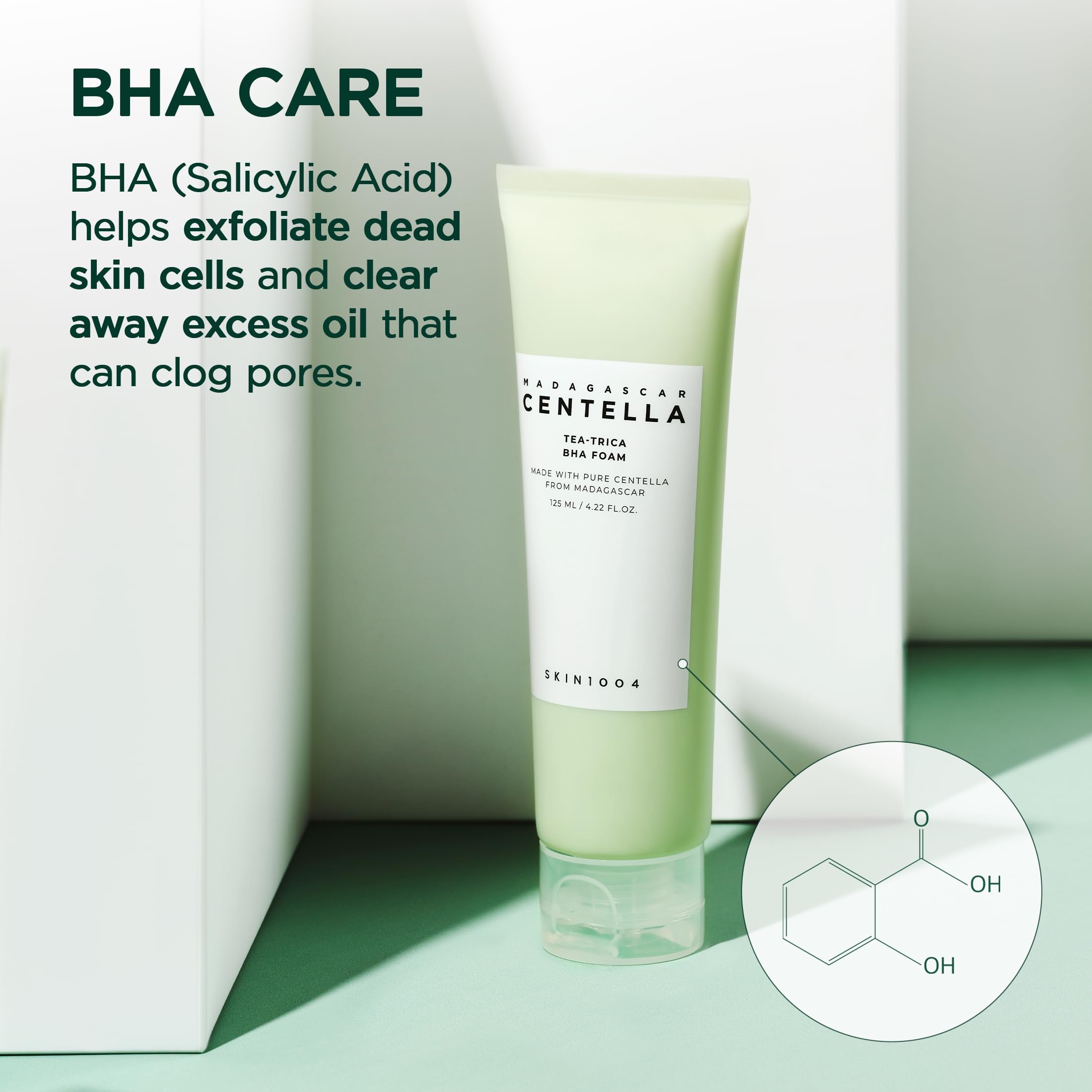 SKIN1004 Madagascar Centella Tea-Trica Bha Foam 125ml - Image 5