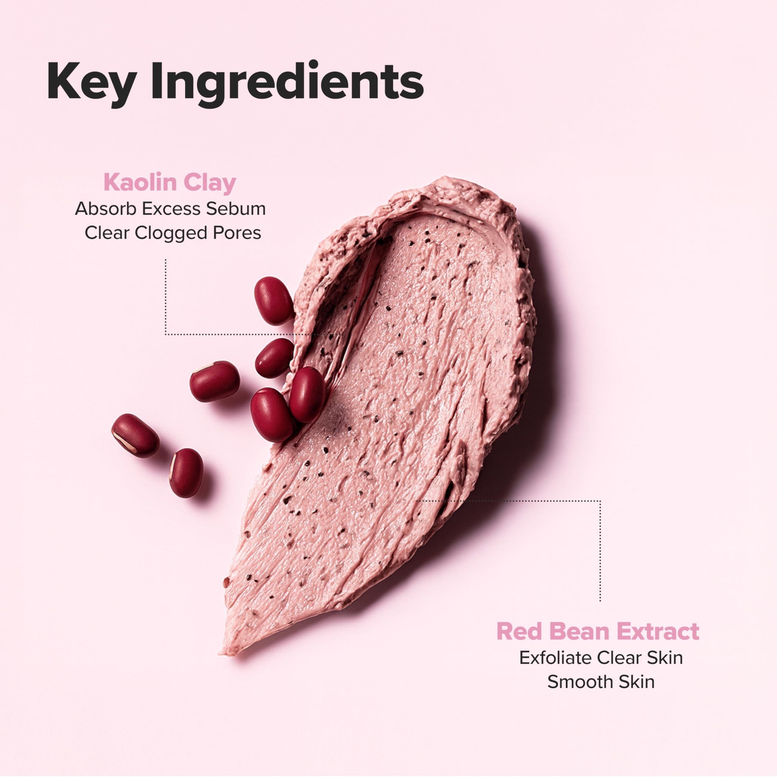 Beauty of Joseon Red Bean Pore Refreshing Mask Mud Cream Hydrating Wash Off Pack, Pore Cleansing Exfoliator, Korean Skin Care for Men and Women (140ml) - Image 5