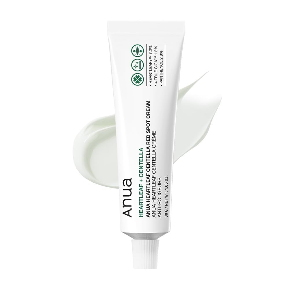 Anua Heartleaf Centella Red Spot Cream, Hydration Face Moisturizer for Skin Relief, Niacinamide, Centella, Panthenol, Spot Treatment for sensitive skin, Non-comedogenic, Korean Skincare (30g)