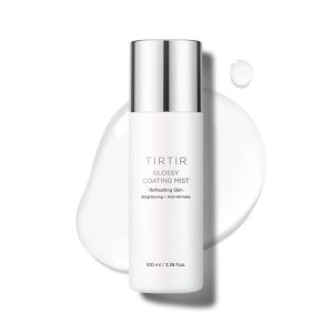 TIRTIR Glossy Coating Mist Illuminating Polyglutamic Acid Face Mist for Fresh, Glowing Skin,Cooling, Soothing, Makeup Prep Spray 100ml