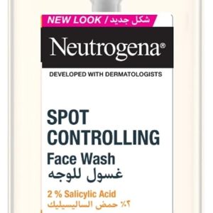 Neutrogena Spot Controlling Oil-Free Facial Wash, Deep Cleansing Wash for Spot-Prone Skin, Helps Prevent Blemishes and Controls Shine, Non-Comedogenic and Dermatologically Tested 200ml