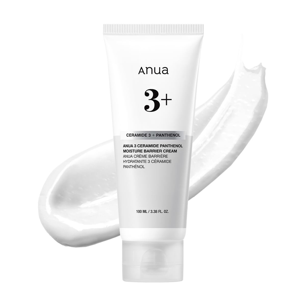 Anua 3 Ceramide Panthenol Moisture Barrier Cream, Hydrating Face Moisturizer for Normal Skin, Panthenol, Ceramide, Centella for Skin Barrier Non Comedogenic, Korean Skincare (100ml