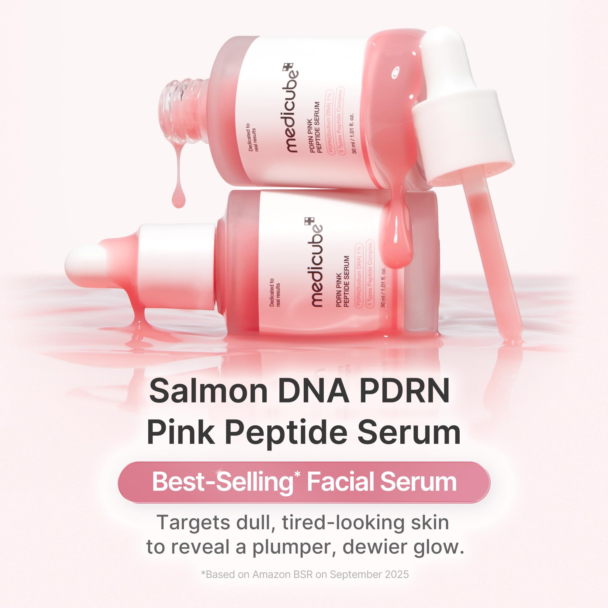 medicube Salmon DNA PDRN Pink Peptide Serum, 30 ml - Image 2
