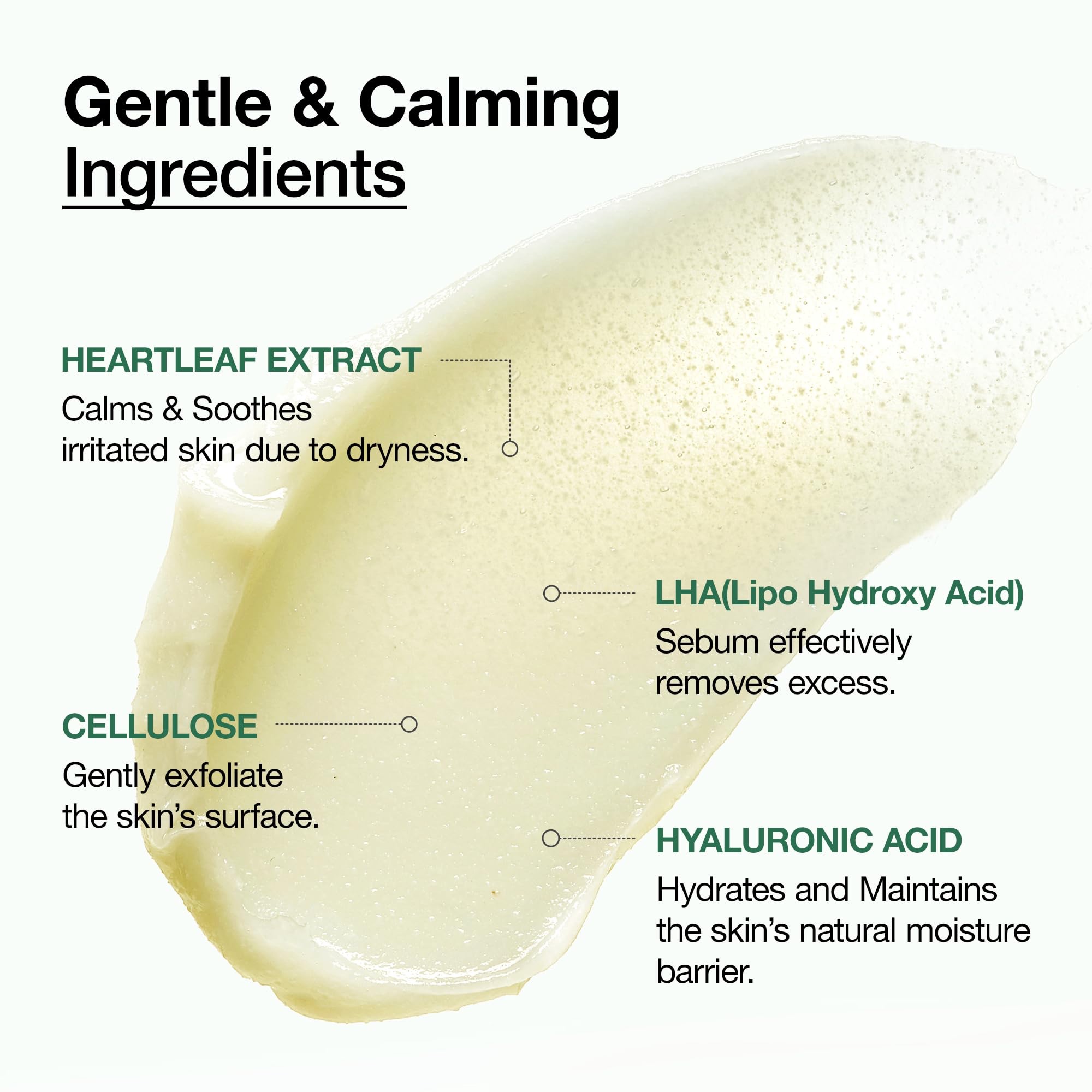 Anua Heartleaf LHA Moisture Peeling Gel, Gentle Exfoliation, Hydrating Facial Peel, Pore Care, Dead Skin Removal, Natural Cellulose for Soothing, Vegan, Korean Skin Care (120ml) - Image 3